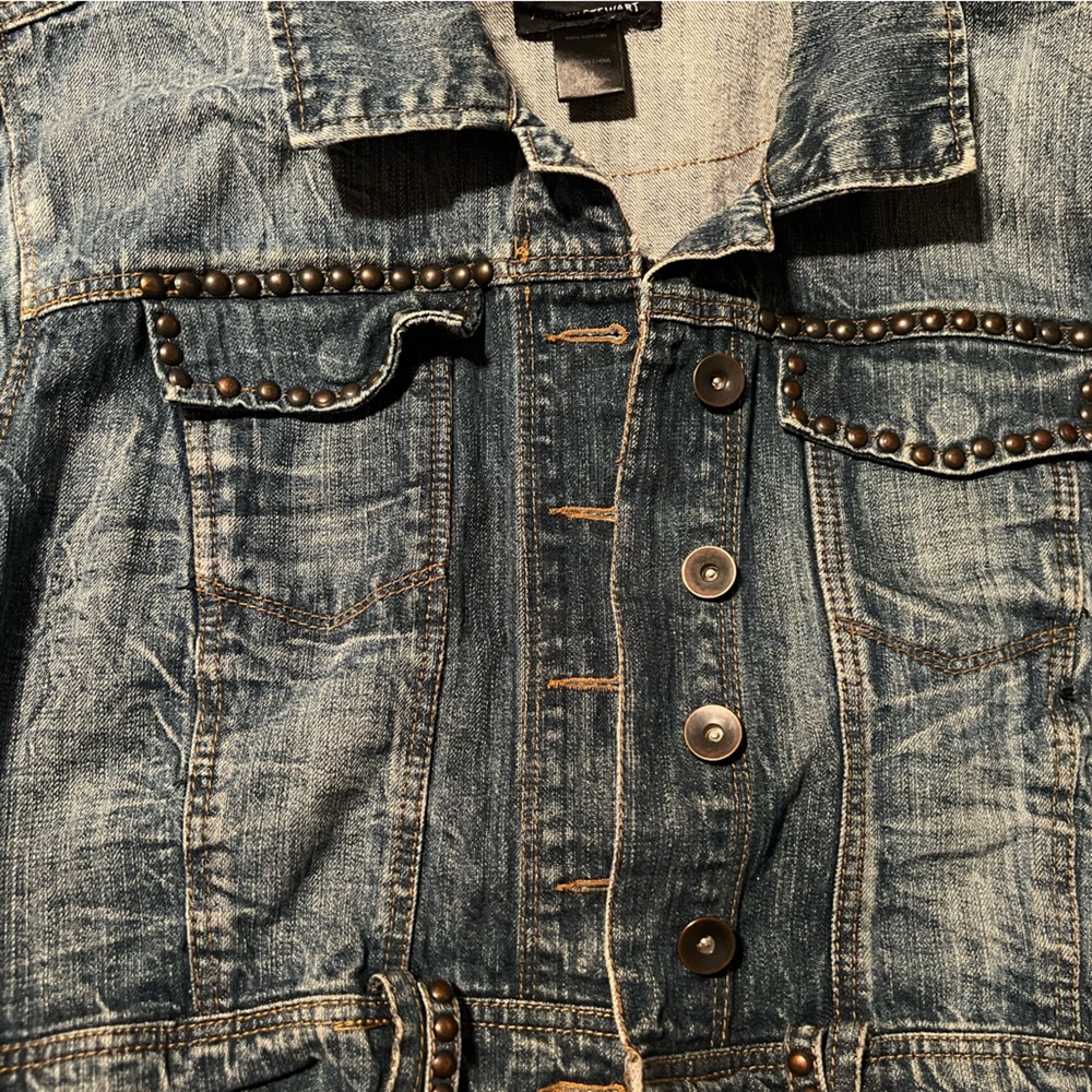 Women’s cropped jean jacket  Ashley Stewart